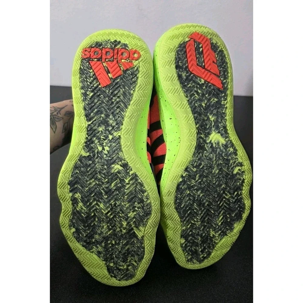 Adidas Dame 6 Men's Basketball‎ Sneaker Green Coral Size 14
